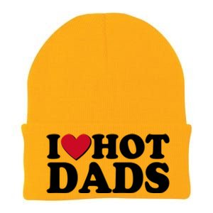 Funny I Heart Love Hot Dads Knit Cap Winter Beanie