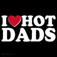 Funny I Heart Love Hot Dads Sweatshirt