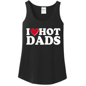 Funny I Heart Love Hot Dads Ladies Essential Tank