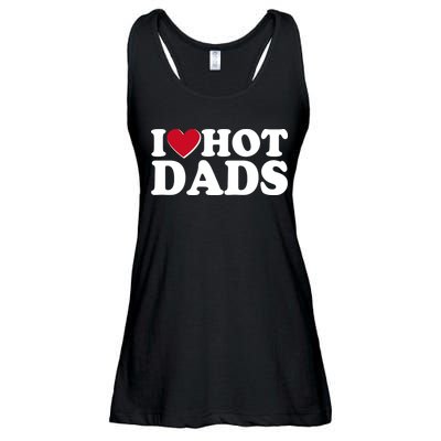 Funny I Heart Love Hot Dads Ladies Essential Flowy Tank