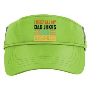 Funny I Keep All Of My Dad Jokes In A Dad-A-Base Adult Drive Performance Visor