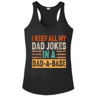 Funny I Keep All Of My Dad Jokes In A Dad-A-Base Ladies PosiCharge Competitor Racerback Tank