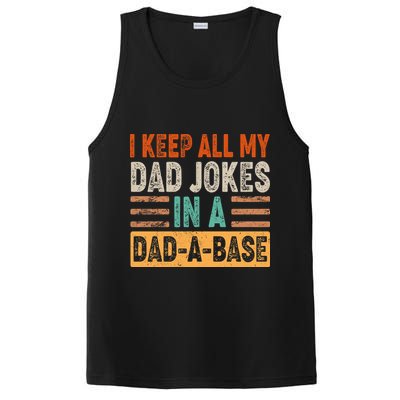 Funny I Keep All Of My Dad Jokes In A Dad-A-Base PosiCharge Competitor Tank