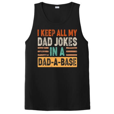 Funny I Keep All Of My Dad Jokes In A Dad-A-Base PosiCharge Competitor Tank