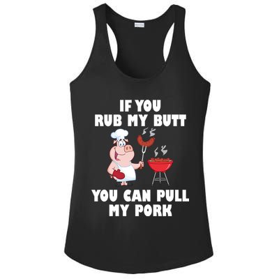 Funny I Like Butt Rubbed And My Pork Pulled Ladies PosiCharge Competitor Racerback Tank
