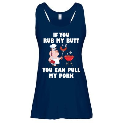 Funny I Like Butt Rubbed And My Pork Pulled Ladies Essential Flowy Tank