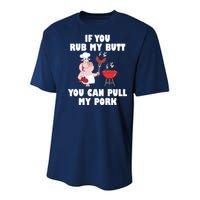 Funny I Like Butt Rubbed And My Pork Pulled Youth Performance Sprint T-Shirt