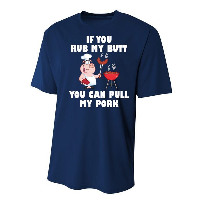 Funny I Like Butt Rubbed And My Pork Pulled Youth Performance Sprint T-Shirt