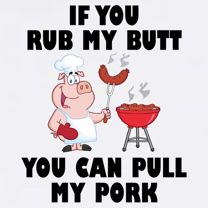Funny I Like Butt Rubbed And My Pork Pulled Garment-Dyed Sweatshirt