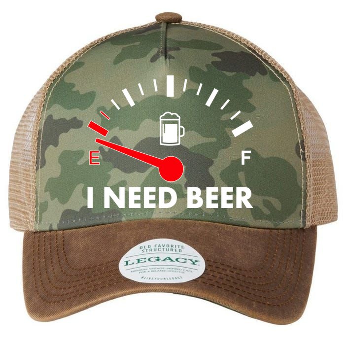 Funny I Need Beer Gas Meter  Legacy Tie Dye Trucker Hat