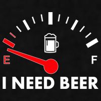 Funny I Need Beer Gas Meter  Ladies PosiCharge Tri-Blend Wicking Tank