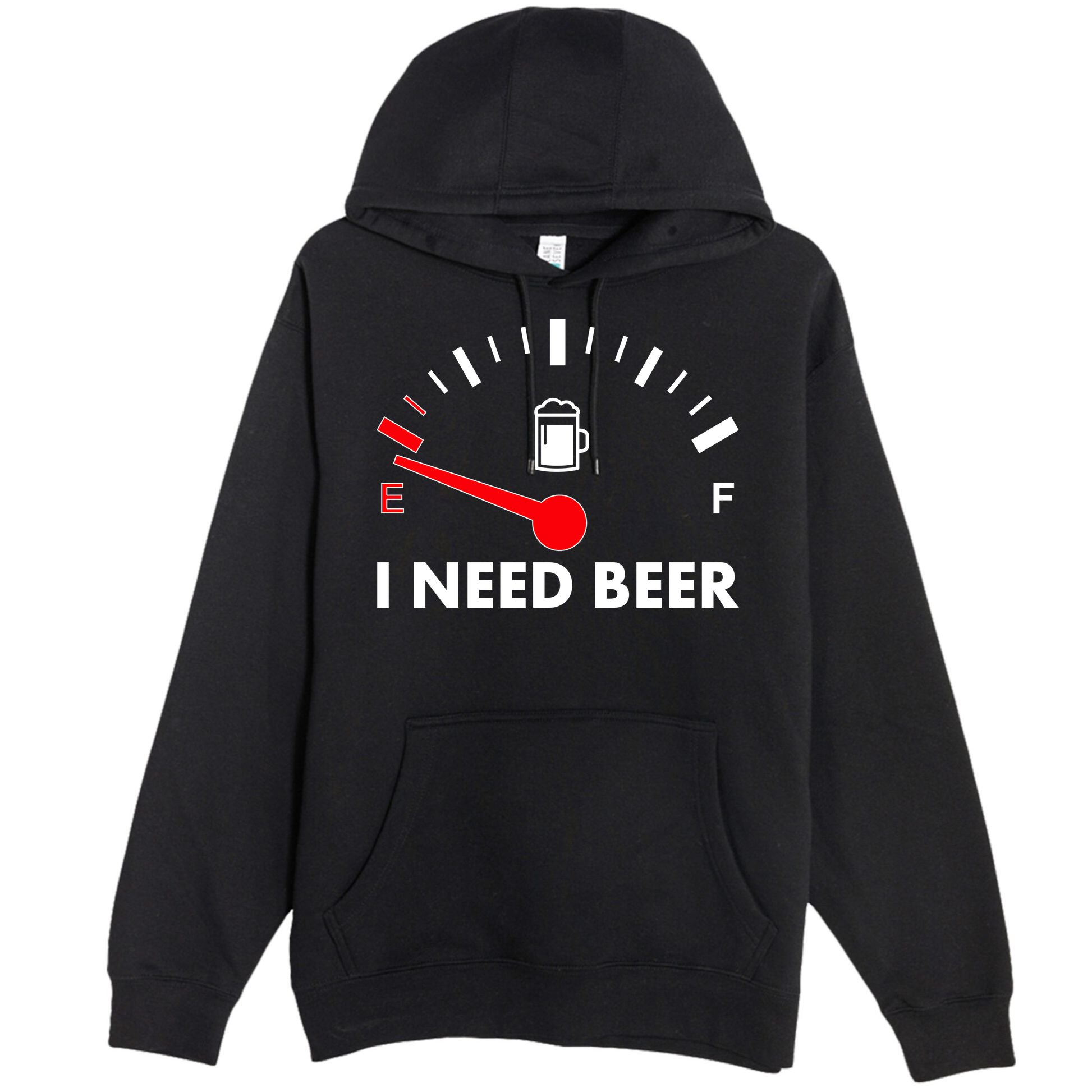 Funny I Need Beer Gas Meter  Premium Pullover Hoodie