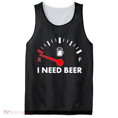 Funny I Need Beer Gas Meter  Mesh Reversible Basketball Jersey Tank