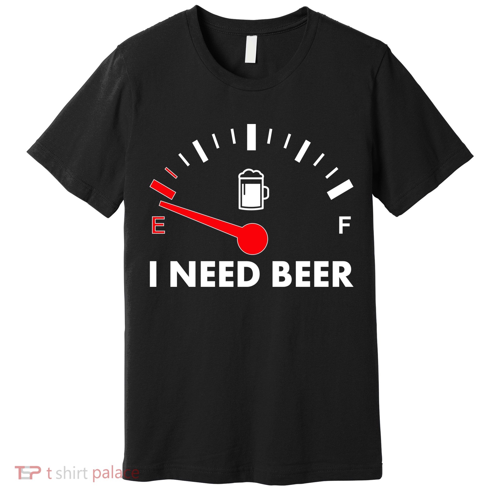 Funny I Need Beer Gas Meter  Premium T-Shirt