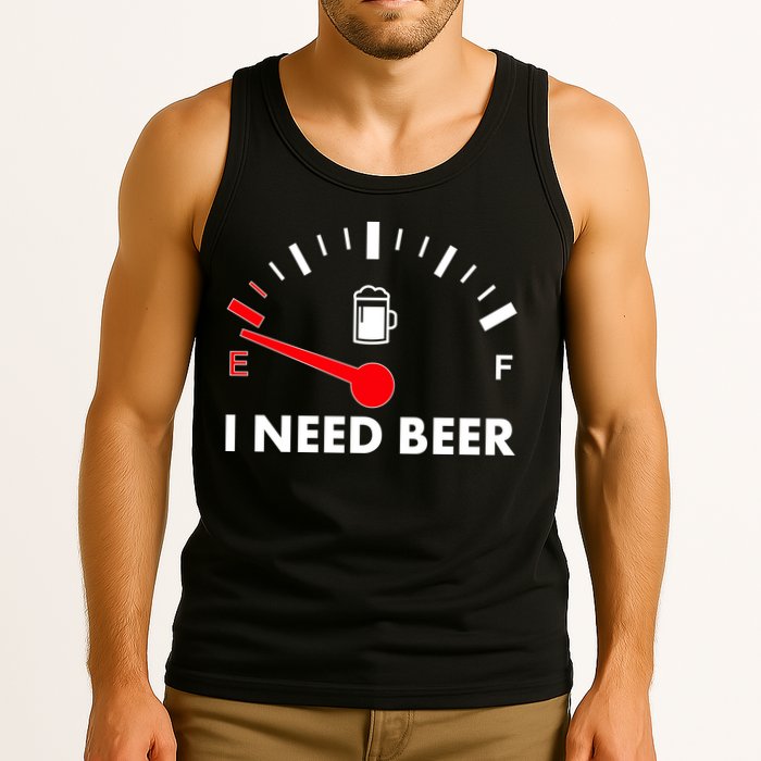 Funny I Need Beer Gas Meter  Tank Top