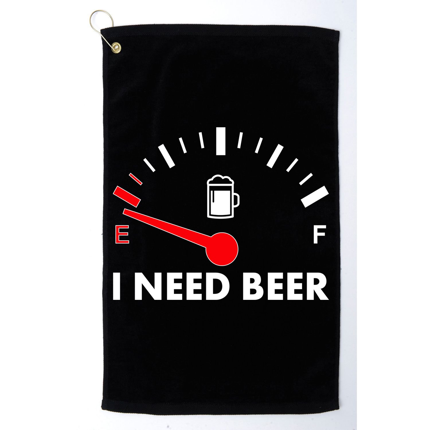 Funny I Need Beer Gas Meter  Golf Towel