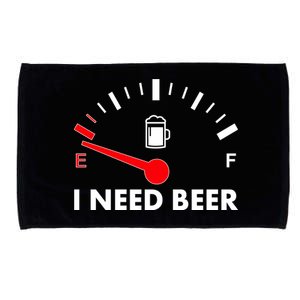 Funny I Need Beer Gas Meter  Microfiber Hand Towel