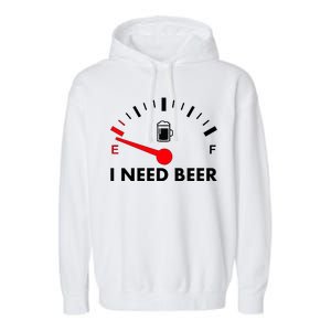 Funny I Need Beer Gas Meter  Garment-Dyed Fleece Hoodie