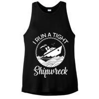 Funny I Run a Tight Shipwreck Ladies PosiCharge Tri-Blend Wicking Tank