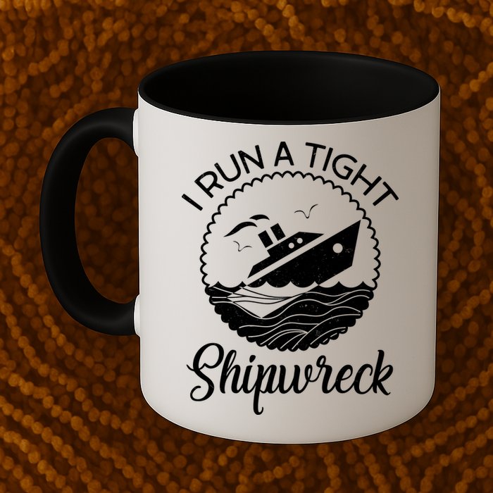 Funny I Run a Tight Shipwreck Mug