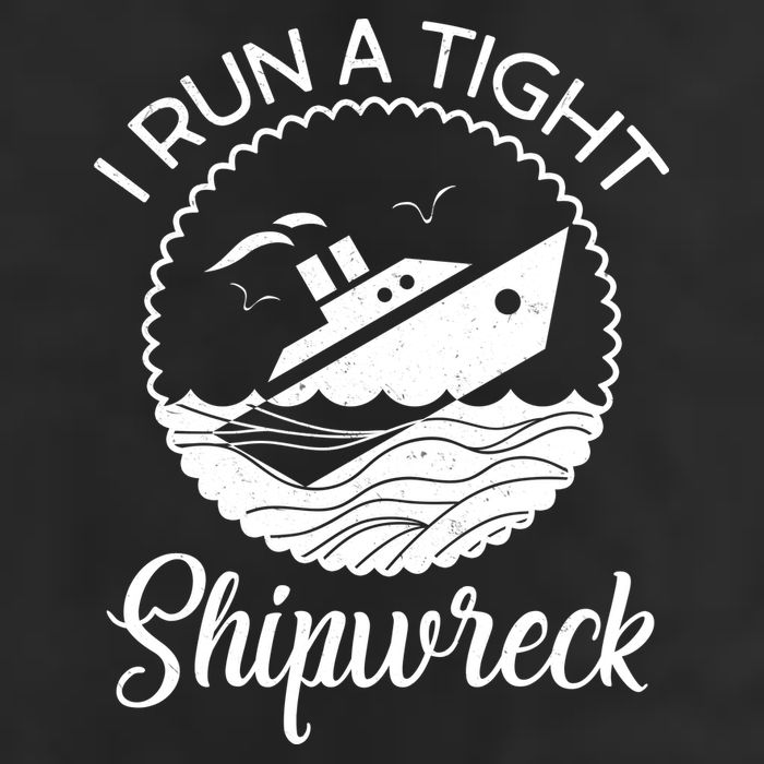 Funny I Run a Tight Shipwreck Crop Fleece Hoodie