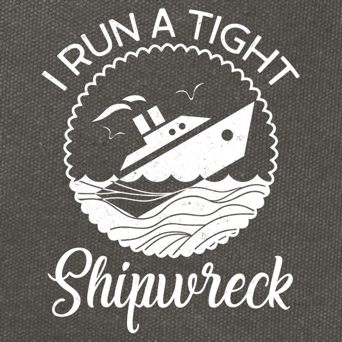 Funny I Run a Tight Shipwreck Cotton Canvas Backpack