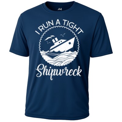 Funny I Run a Tight Shipwreck Cooling Performance Crew T-Shirt