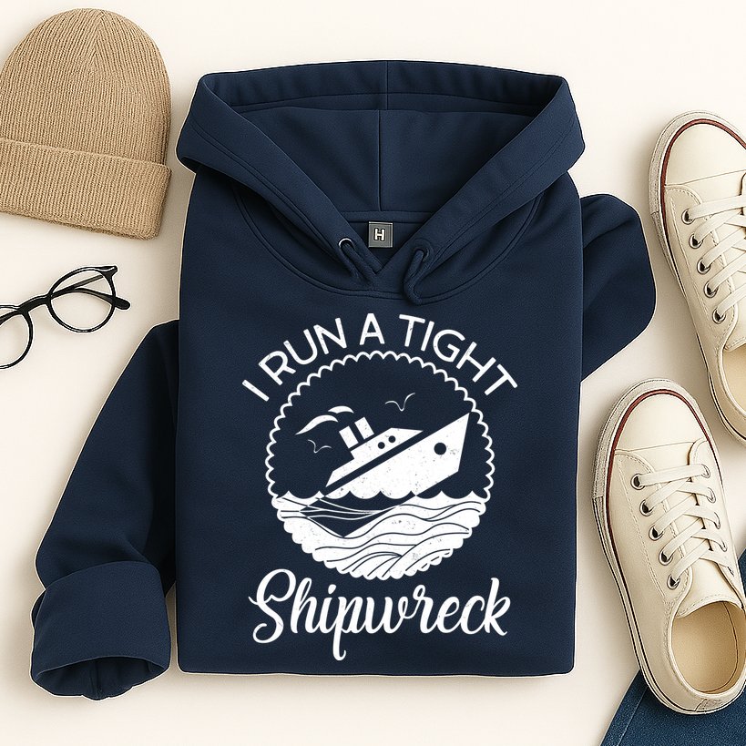 Funny I Run a Tight Shipwreck Hoodie