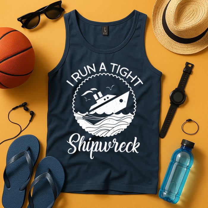Funny I Run a Tight Shipwreck Tank Top
