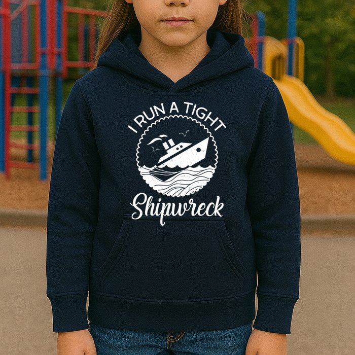 Funny I Run a Tight Shipwreck Kids Hoodie