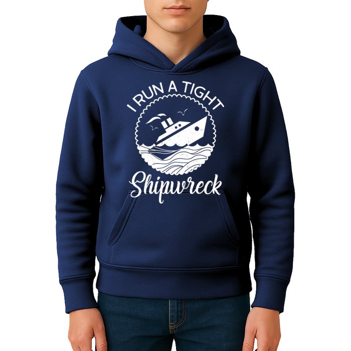 Funny I Run a Tight Shipwreck Kids Hoodie