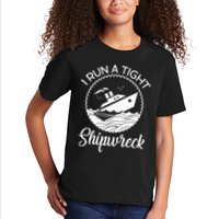 Funny I Run a Tight Shipwreck Kids T-Shirt