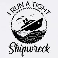 Funny I Run a Tight Shipwreck Garment-Dyed Sweatshirt