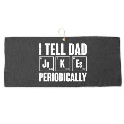 Funny I Tell Dad Jokes Periodically Father's Day Large Microfiber Waffle Golf Towel