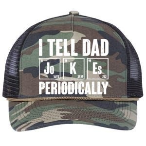 Funny I Tell Dad Jokes Periodically Father's Day Retro Rope Trucker Hat Cap