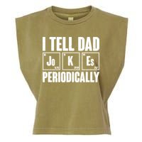 Funny I Tell Dad Jokes Periodically Father's Day Garment-Dyed Women's Muscle Tee