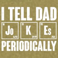 Funny I Tell Dad Jokes Periodically Father's Day Garment-Dyed Women's Muscle Tee