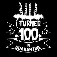 Funny I Turned 100 In Quarantine 100th Birthday Long Sleeve Shirt