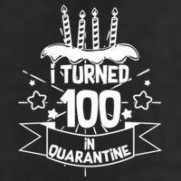 Funny I Turned 100 In Quarantine 100th Birthday Golf Towel