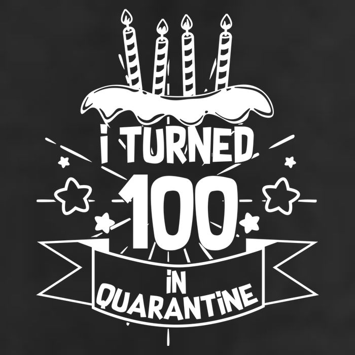 Funny I Turned 100 In Quarantine 100th Birthday Golf Towel