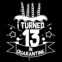 Funny I Turned 13 In Quarantine 13th Birthday Apron