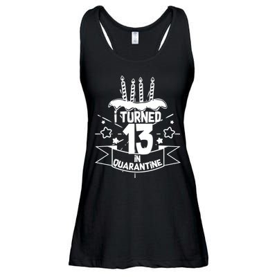 Funny I Turned 13 In Quarantine 13th Birthday Ladies Essential Flowy Tank