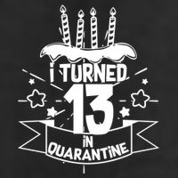 Funny I Turned 13 In Quarantine 13th Birthday Golf Towel