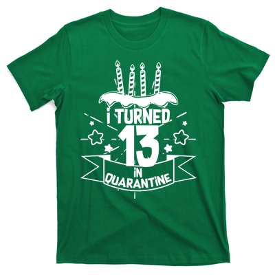 Funny I Turned 13 In Quarantine 13th Birthday T-Shirt