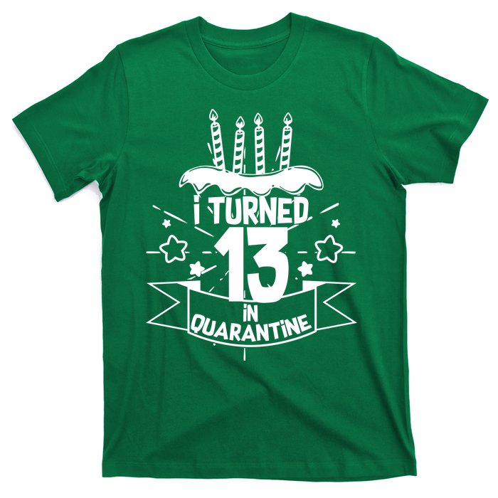 Funny I Turned 13 In Quarantine 13th Birthday T-Shirt