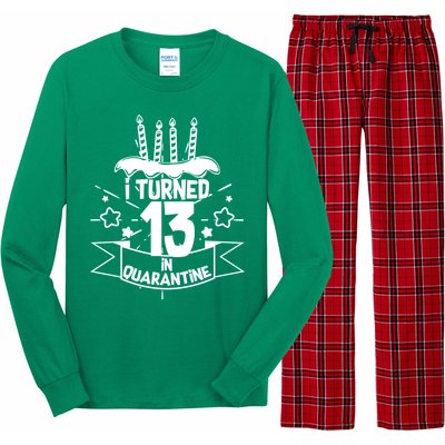 Funny I Turned 13 In Quarantine 13th Birthday Long Sleeve Pajama Set