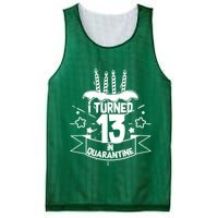 Funny I Turned 13 In Quarantine 13th Birthday Mesh Reversible Basketball Jersey Tank