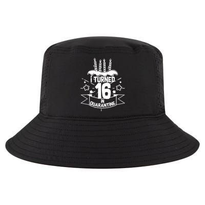 Funny I Turned 16 In Quarantine 16th Birthday Cool Comfort Performance Bucket Hat