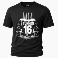 Funny I Turned 16 In Quarantine 16th Birthday Cooling Performance Crew T-Shirt