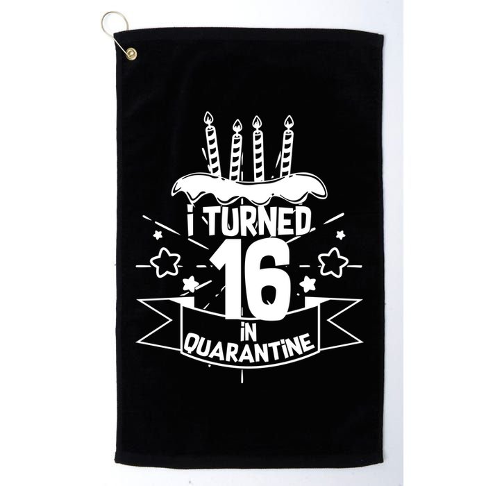 Funny I Turned 16 In Quarantine 16th Birthday Golf Towel